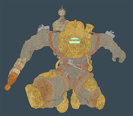 Photoshop Tutorial : Bioshock Videogame Digital Painting - Textures