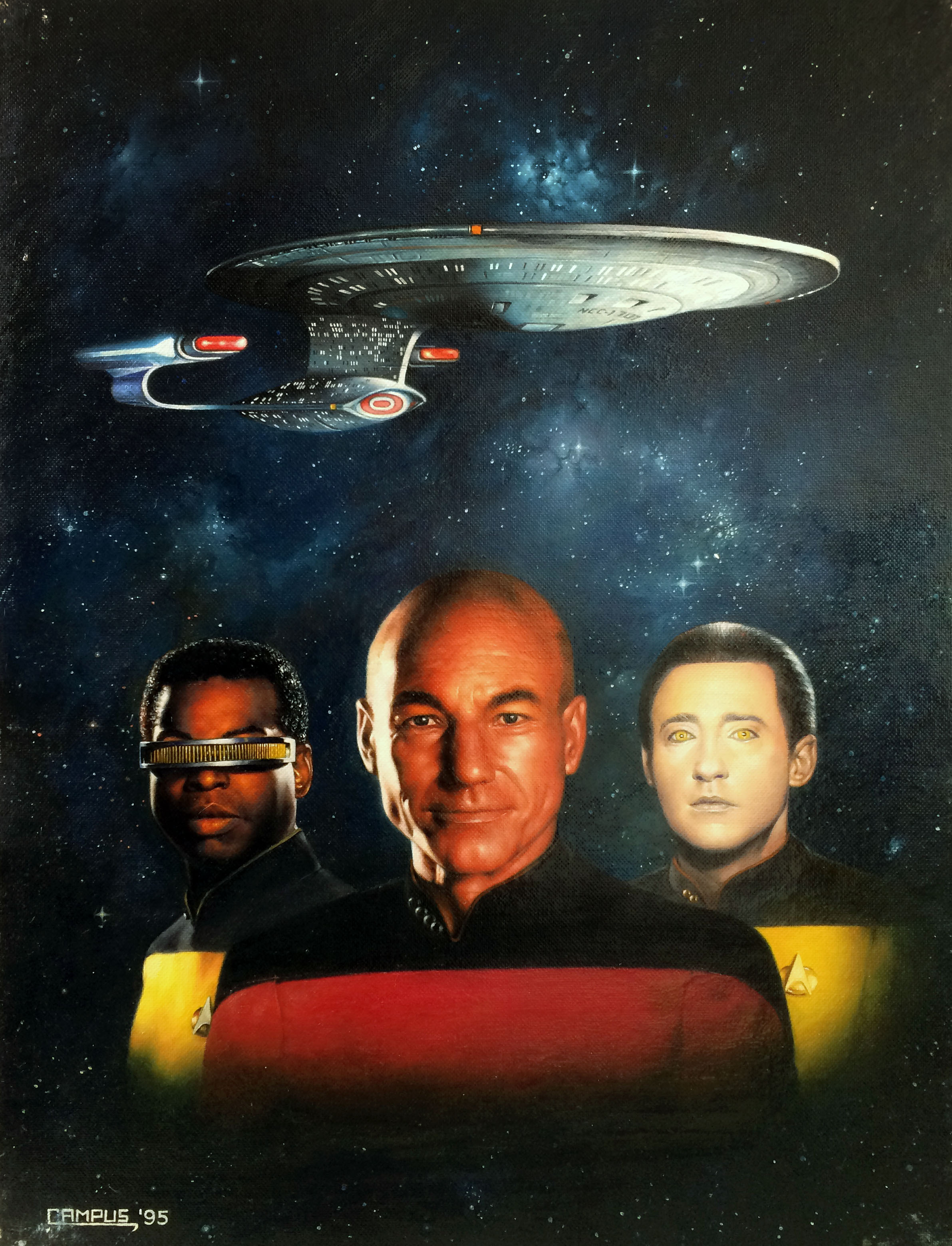 Star Trek – Original Oil Painting – The Art of Roberto Campus